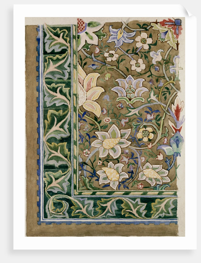Carpet Design, detail by William Morris