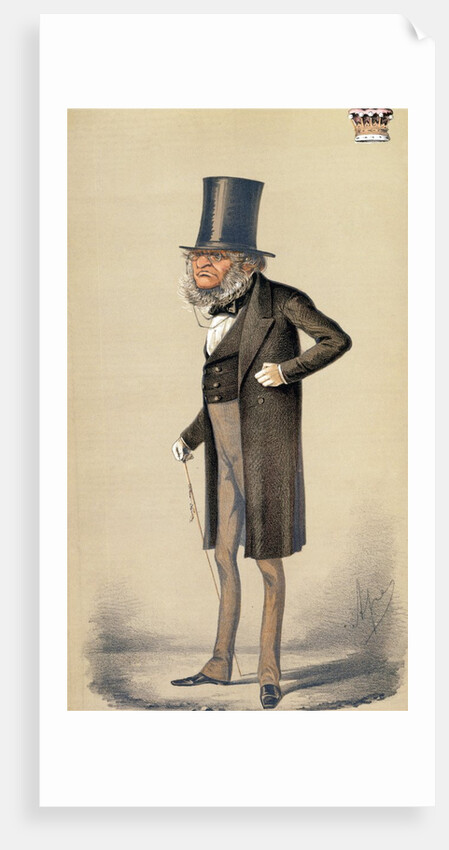 Earl of Derby, portrait by Apey. London, England, 1869 by Anonymous