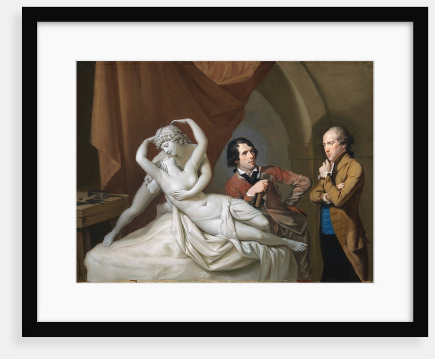 Antonio Canova in his studio by Hugh Douglas Hamilton