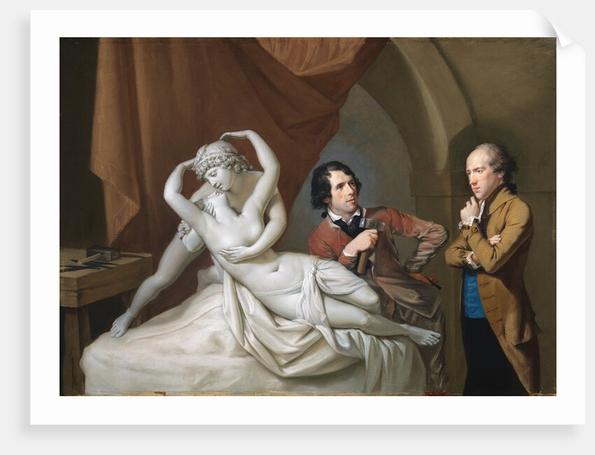 Antonio Canova in his studio by Hugh Douglas Hamilton