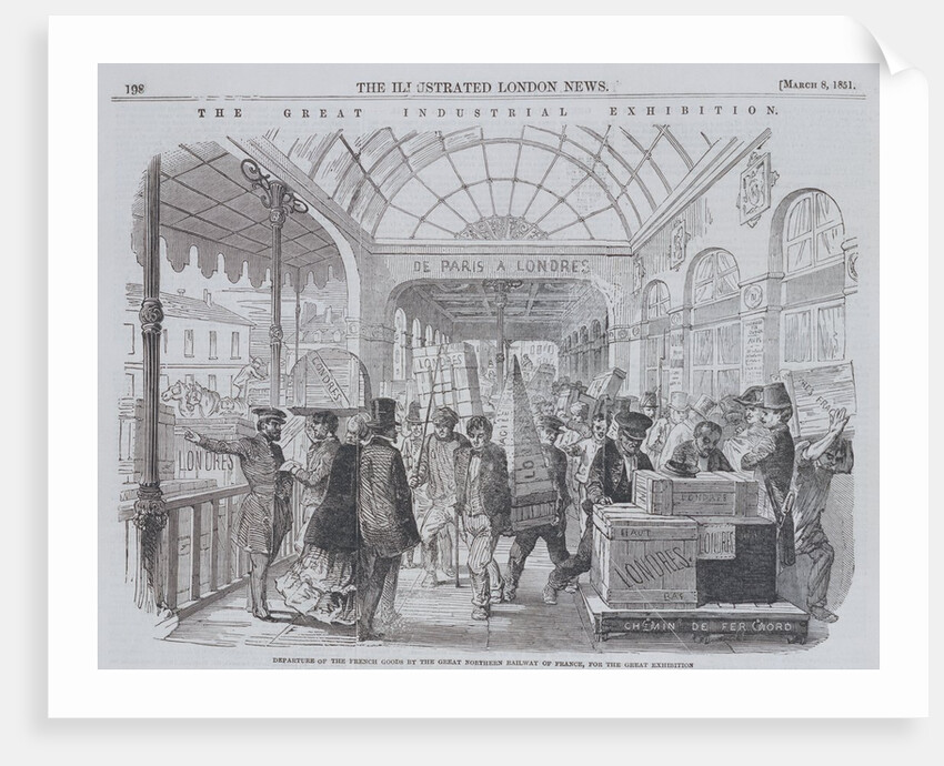 Departure of the French Goods for the Great Exhibition. England, 1851 by Anonymous