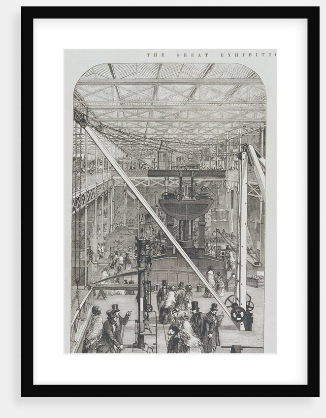 Machinery Court at the Great Exhibition, from the Illustrated London News. England, 1851 by Anonymous