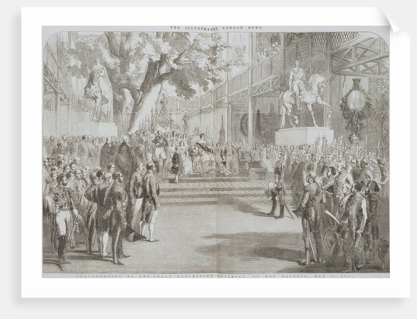 Inauguration of the Great Exhibition Building. England, 1851 by Anonymous