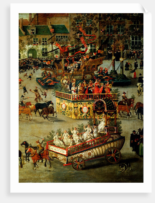 Procession of the Ommeganck at Brussels in 1615, detail by Denis Van Alsloot