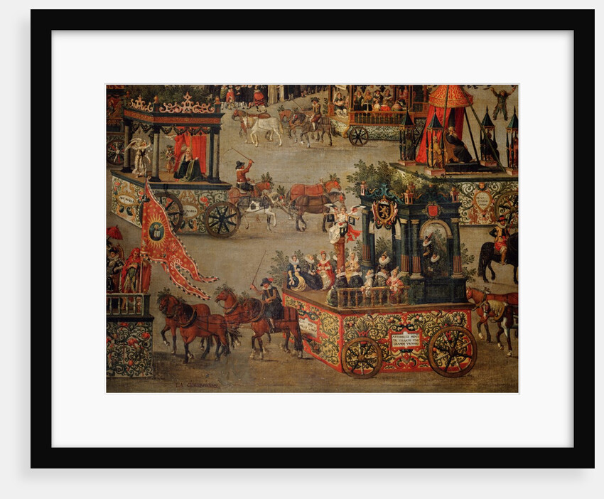 Procession of the Ommeganck at Brussels in 1615, detail by Denis Van Alsloot