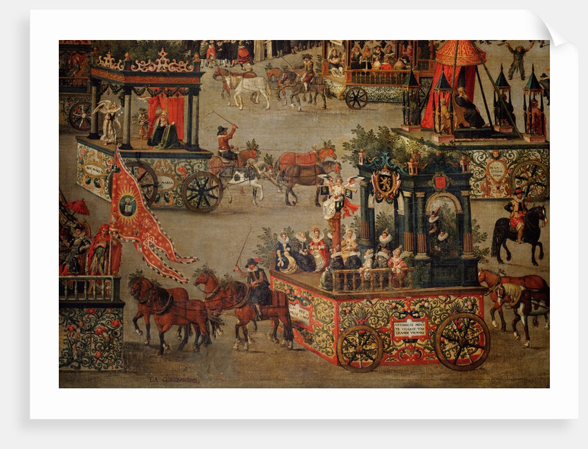 Procession of the Ommeganck at Brussels in 1615, detail by Denis Van Alsloot