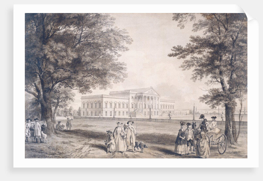 Exterior of Wanstead House, Essex by George Robertson