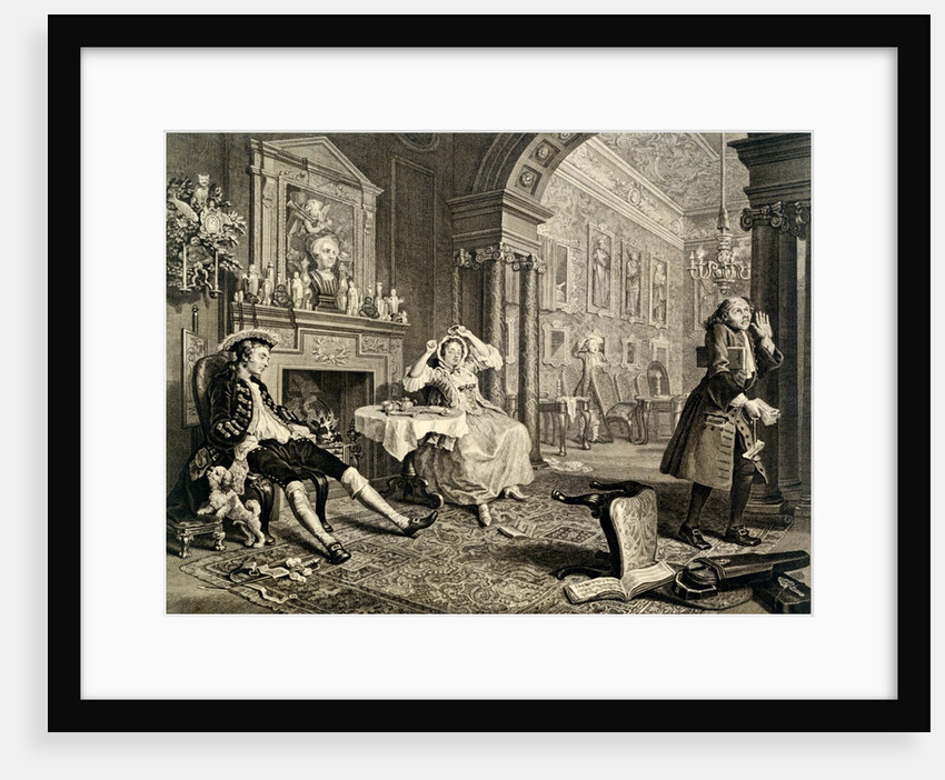 Marriage a la Mode, Plate II by Bernard Hogarth
