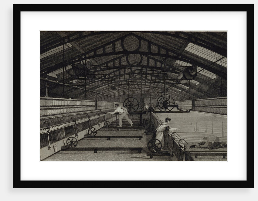 Mule Spinning by Edward Baines