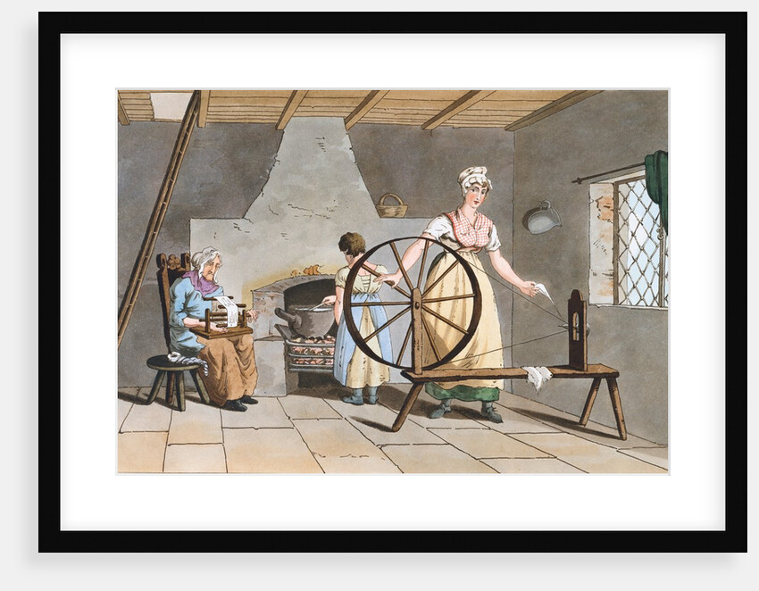Woman Spining by George Walker