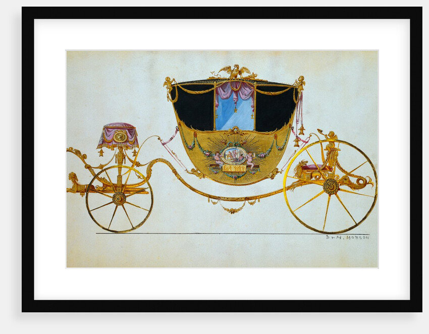 Design for a Town Coach. England or France, late 18th century by Unknown