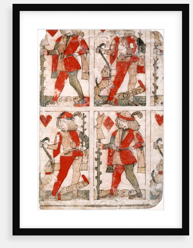 Uncut Playing Cards. France, early 16th century by Gilles Savouré