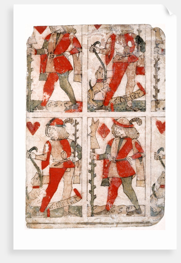 Uncut Playing Cards. France, early 16th century by Gilles Savouré