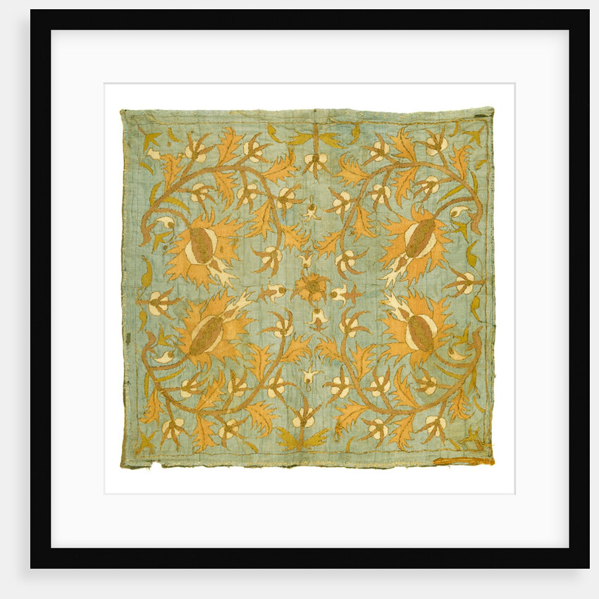 Silk embroidered cover by Unknown