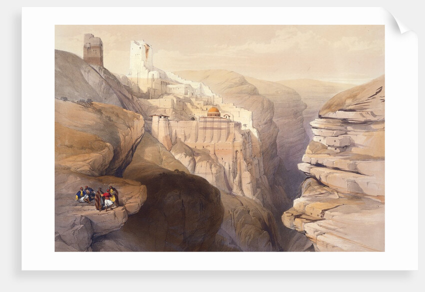 The Convent of St. Sabas in the Holy Land by Louis Haghe after David Roberts
