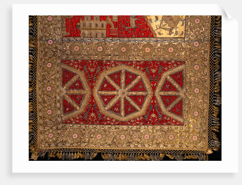 Throne Cover or Takhtposh, detail of a panel by Unknown