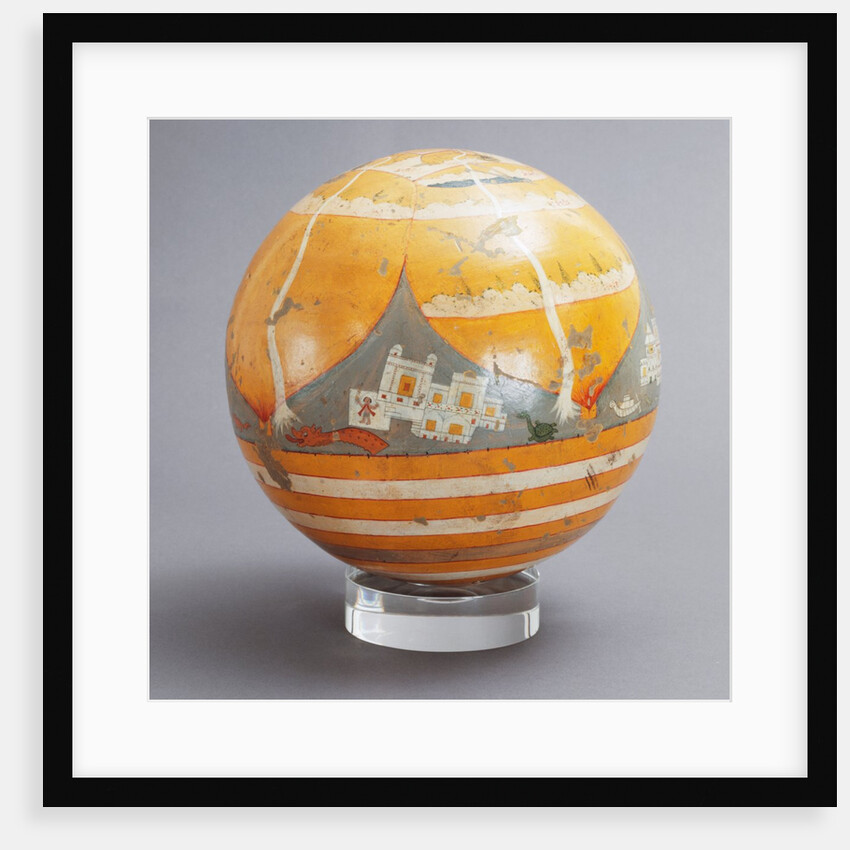 Terrestrial Globe. Orissa, India, 19th century by Unknown