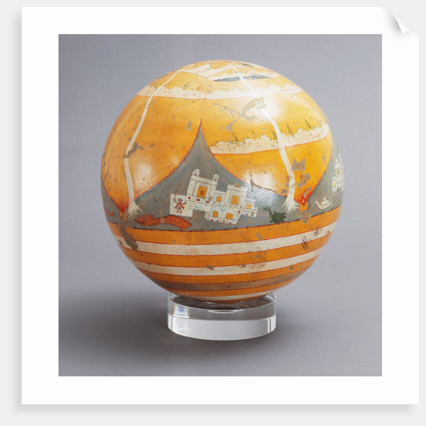 Terrestrial Globe. Orissa, India, 19th century by Unknown