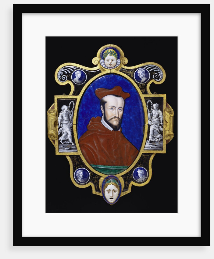 Enamel Plaque of Cardinal of Guise by Léonard Limosin
