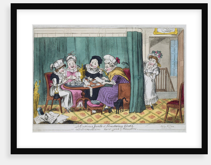 A Curious Junto of Slandering Elves by Cruikshank