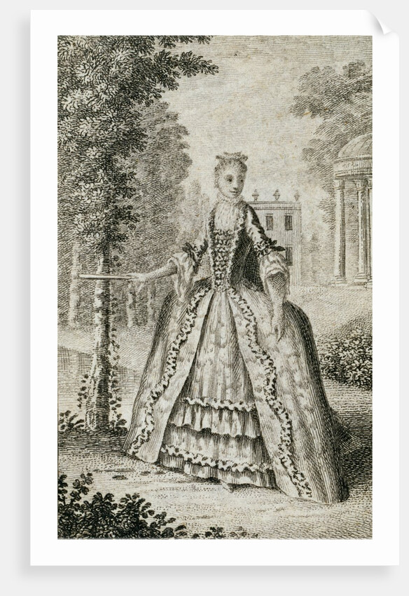 A lady in the dress of the year 1765. England, 1765 by Unknown