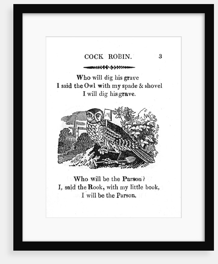 Page from The Death and Burial of Cock Robin by Anonymous