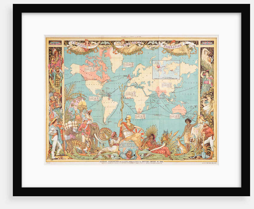 Imperial Federation World Map by Anonymous