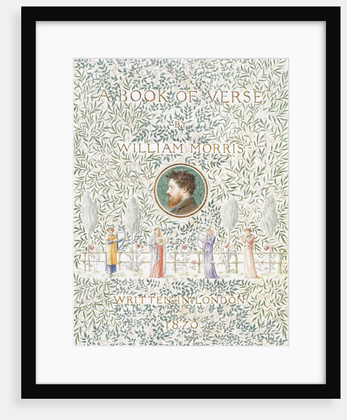 Title page of A Book of Verse by William Morris