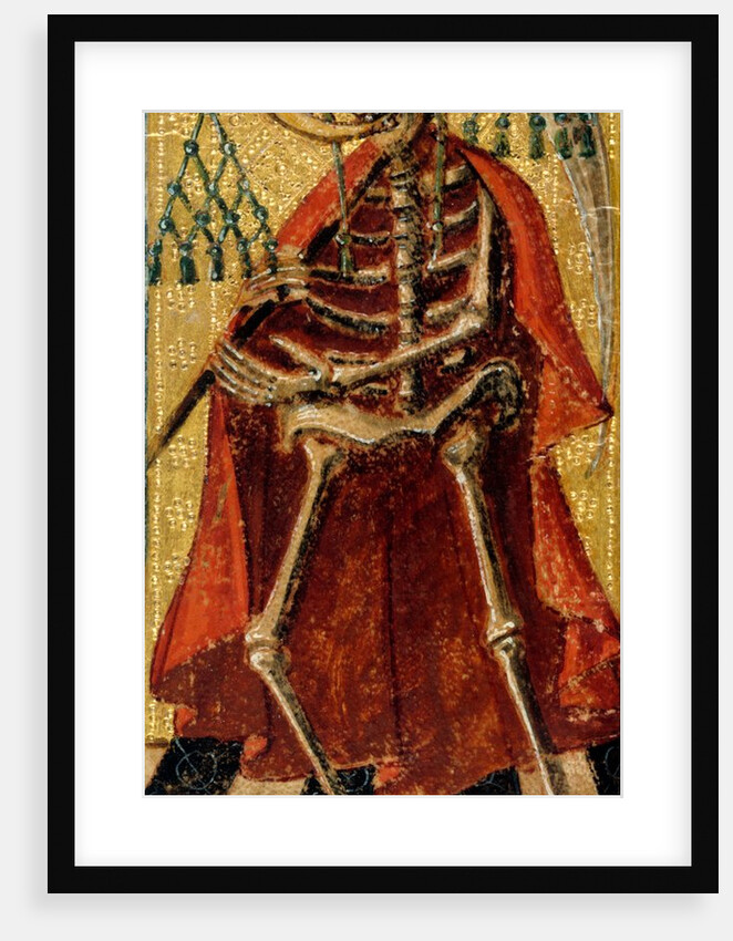 Death wearing a cardinal's hat and matellata. Italy, 16th century by Antonio Cicognara