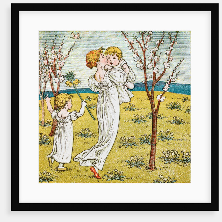 Mother and children by Kate Greenaway