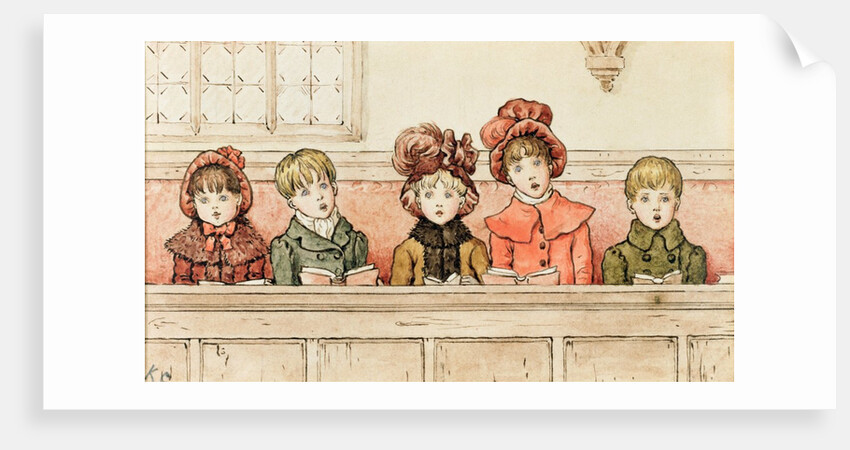 Children at Church by Kate Greenaway