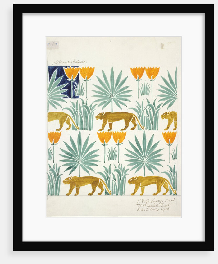 Textile design by Charles Francis Annesley Voysey
