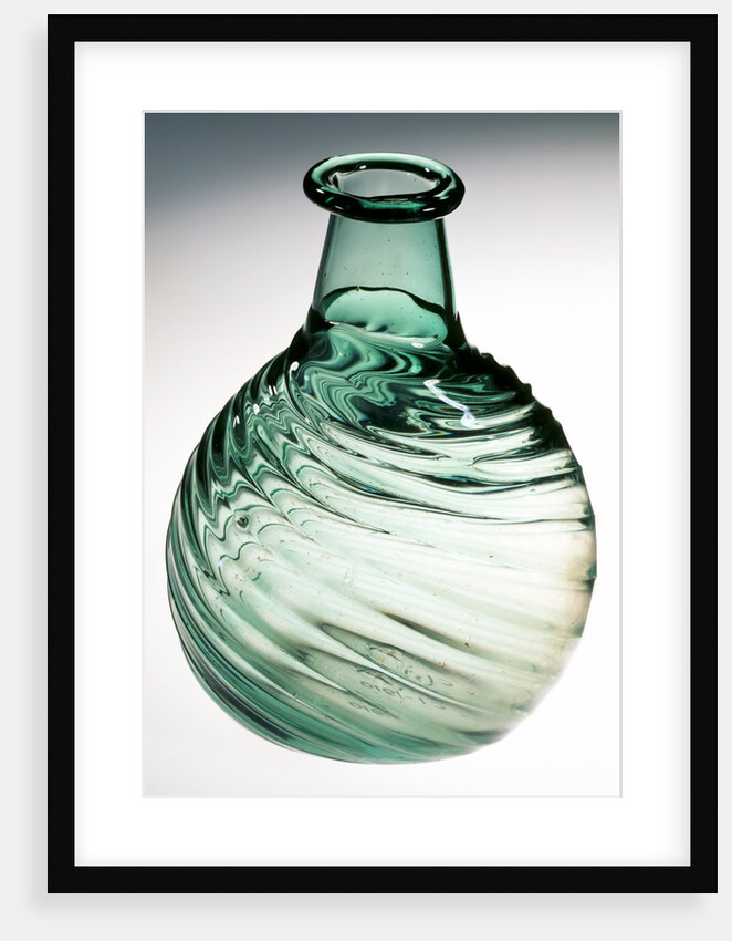 Green Glass Flask. England, 1580-1620 by Unknown
