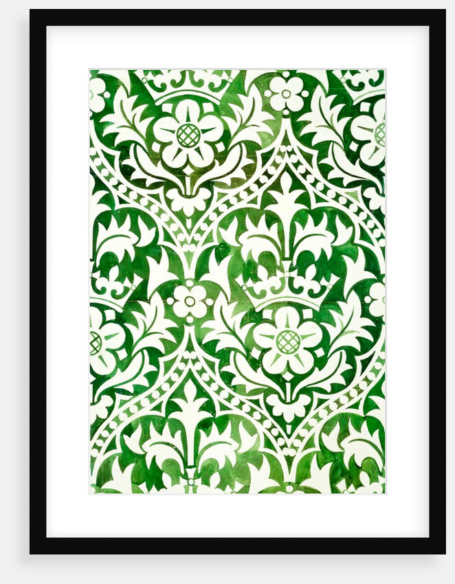 Design for a blind in the Palace of Westminster by Augustus Welby Northmore Pugin