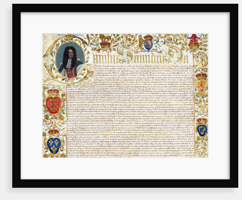 Deed of Arms of Earl of Abingdon to John Bertie. England, late 17th century by Unknown