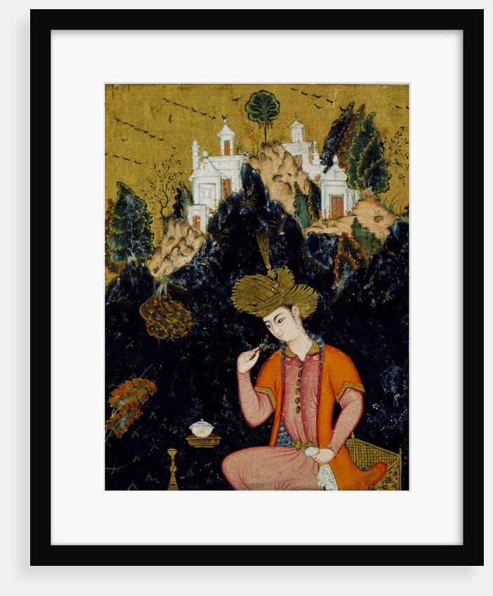 Persian prince seated on throne. India, 1600 by Unknown