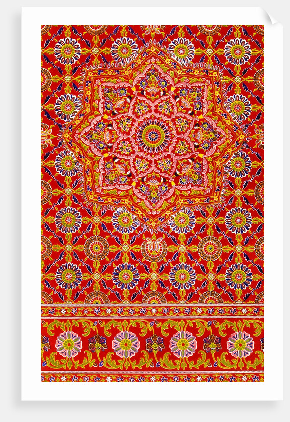 Indian embroidery, from Industrial Arts of The Nineteenth Century by Matthew Digby Wyatt