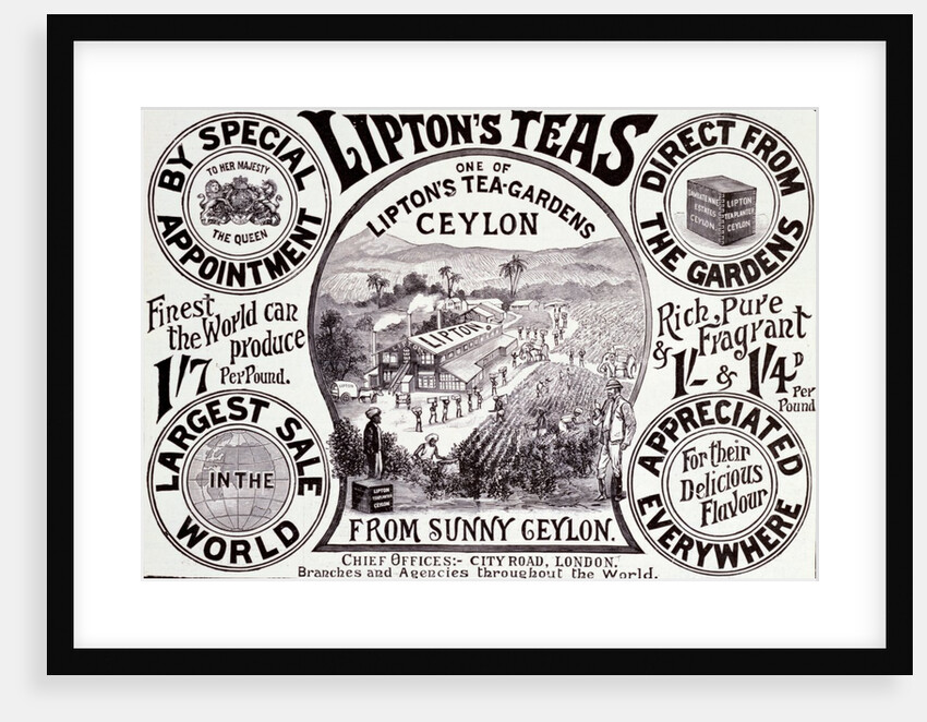 Advertisement for Lipton's Teas by Anonymous