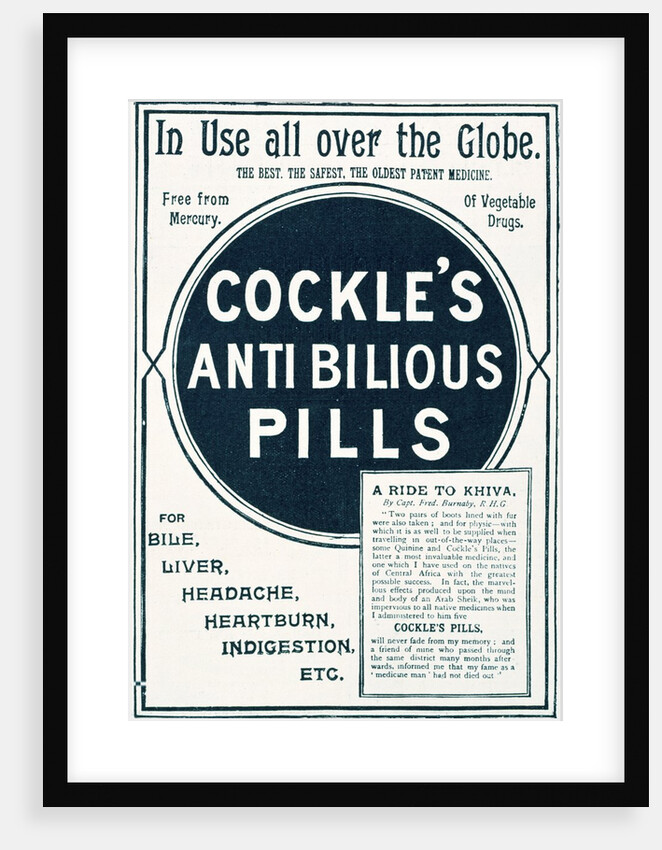 Advertisement for Cockle's Anti-Bilious Pills by Anonymous