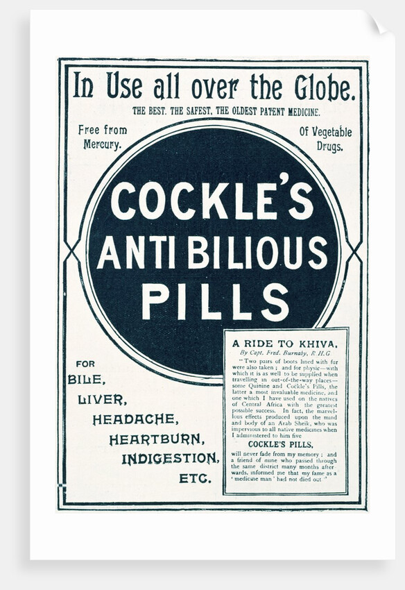 Advertisement for Cockle's Anti-Bilious Pills by Anonymous