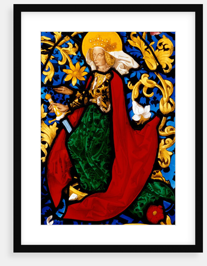 Stained glass panel by Stephen Kellner