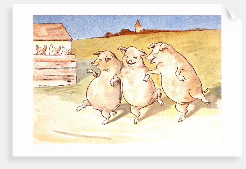 Three Little Pigs Dancing by Anonymous