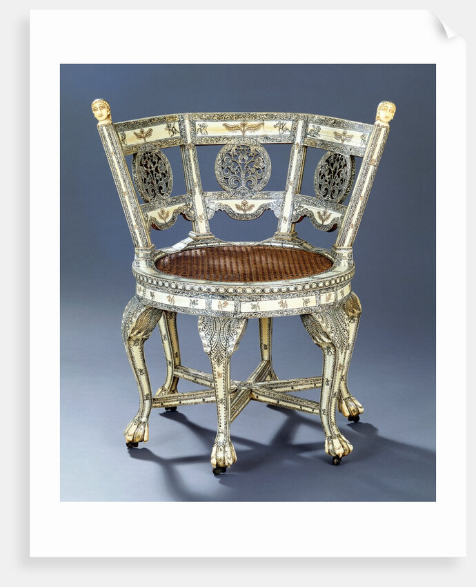 Burgomaster chair. Vishakhapatnam, India, mid-late 18th century by Unknown