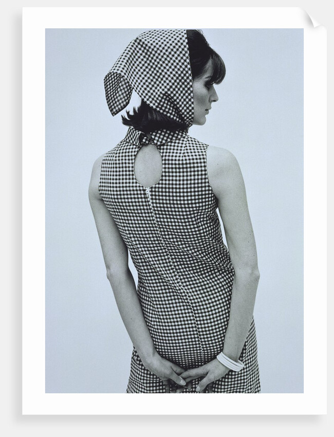 Paulene Stone in a Biba dress by John French