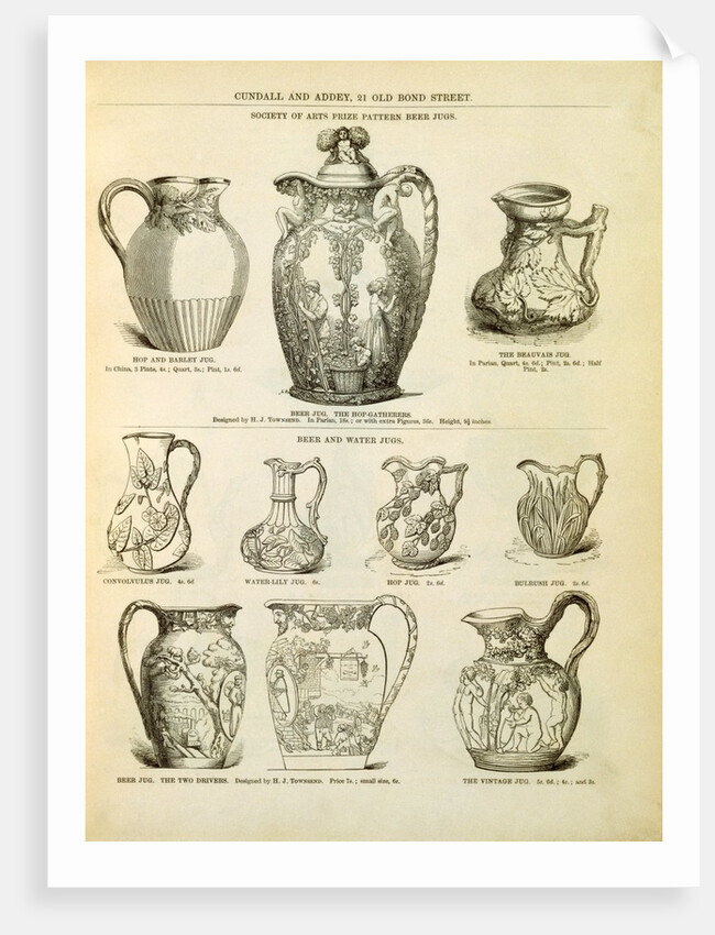 A selection of water jugs by Anonymous