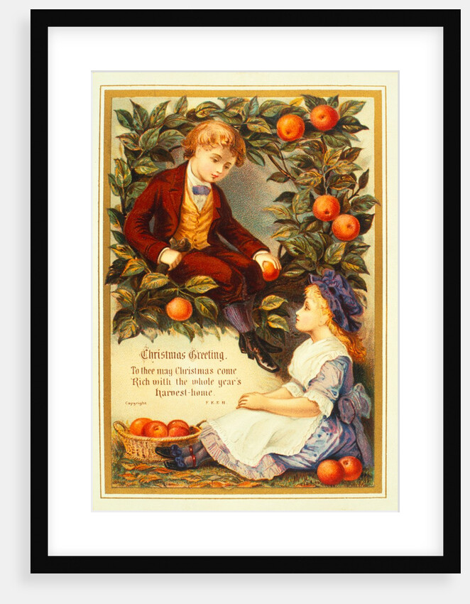 Victorian Christmas Card. England, 19th century by Anonymous