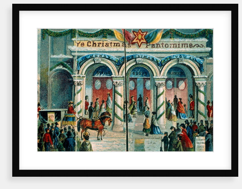 Victorian Christmas Card. England, 19th century by Anonymous