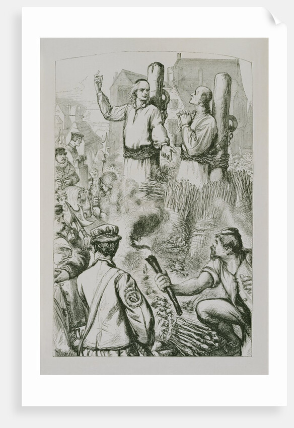 The Burning of Latimer and Ridley at Oxford by Anonymous