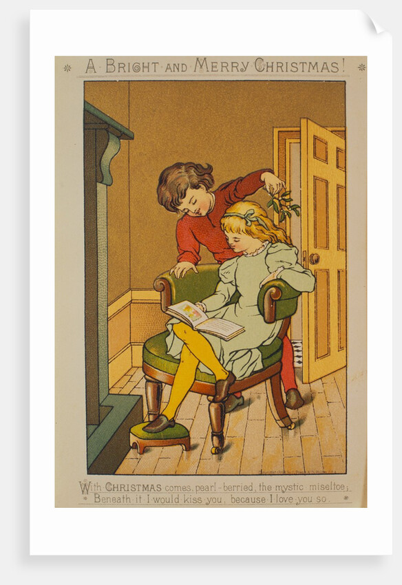 Victorian Christmas Card. England, 19th century by Anonymous