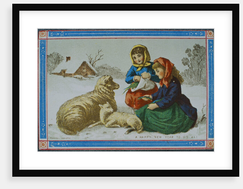 Victorian Christmas Card. England, 19th century by Anonymous